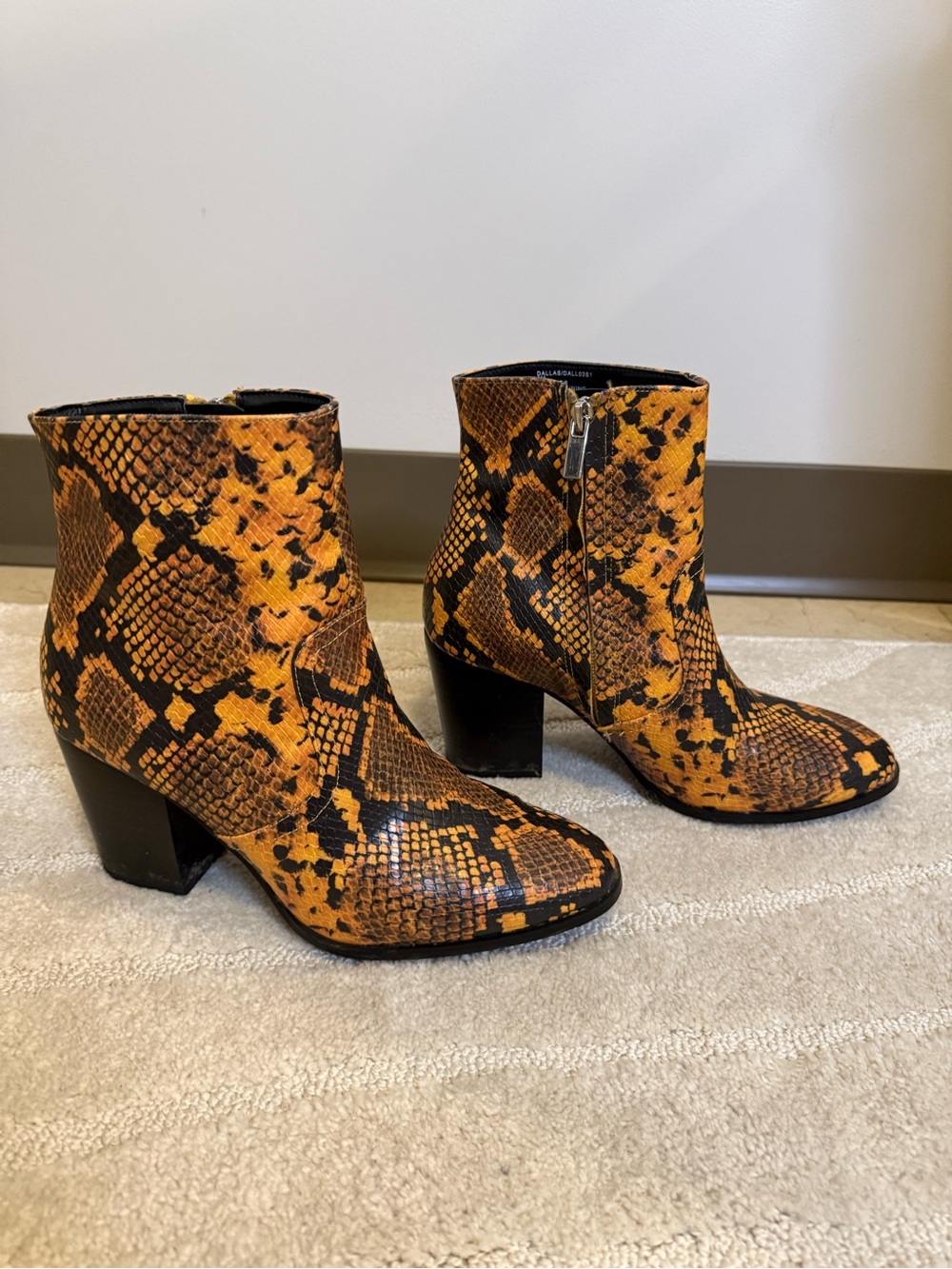 Snake Print Ankle Boot - Picture 2 of 3
